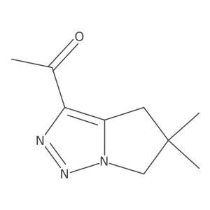 1-{5,5-dimethyl-4H,5H,6H-pyrrolo[1,2-c][1,2,3]triazol-3-yl}ethan-1-one Structure