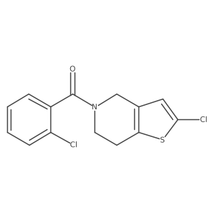(2-chloro-6,7-dihydrothieno[3,2-c]pyridin-5(4H)-yl)(2-chlorophenyl)methanone结构式