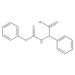 2-((Phenoxycarbonyl)amino)-2-phenylacetic acid结构式
