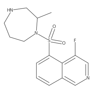 (R)-4-Fluoro-5-((2-methyl-1,4-diazepan-1-yl)sulfonyl)isoquinoline Structure