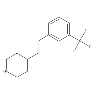 4-{2-[3-(Trifluoromethyl)phenyl]ethyl}piperidine Structure