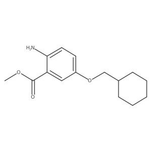 2-Amino-5-cyclohexylmethoxybenzoic acid methyl ester Structure