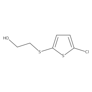 2-[(5-Chloro-2-thienyl)thio]ethanol结构式