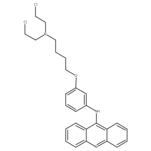 Acridin-9-yl-(3-{4-[bis(2-chloroethyl)amino]butoxy}phenyl)amine Structure