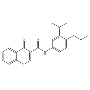 n-(3-Dimethylamino-4-propyl-phenyl)-4-oxo-1h-quinoline-3-carboxamide结构式