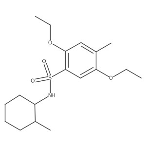 [(2,5-Diethoxy-4-methylphenyl)sulfonyl](2-methylcyclohexyl)amine结构式