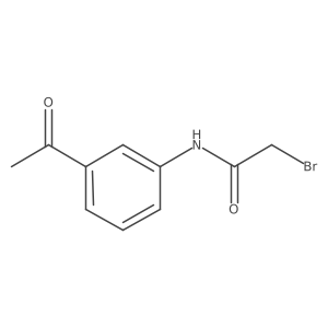 N-(3-acetylphenyl)-2-bromoacetamide结构式