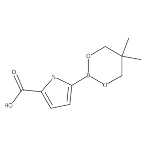 5-(5,5-Dimethyl-[1,3,2]dioxaborinan-2-yl)-thiophene-2-carboxylic acid结构式