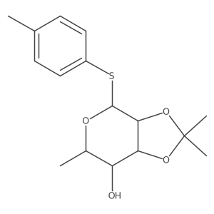 4-Methylphenyl 2,3-o-isopropylidene-1-thio-alpha-l-rhamnpyranoside Structure