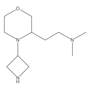 (3R)-4-(3-Azetidinyl)-N,N-dimethyl-3-morpholineethanamine Structure