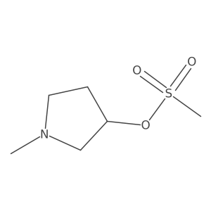 1-Methylpyrrolidin-3-yl methanesulfonate Structure