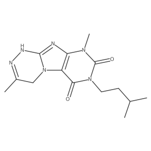 7-isopentyl-3,9-dimethyl-7,9-dihydro-[1,2,4]triazino[3,4-f]purine-6,8(1H,4H)-dione结构式