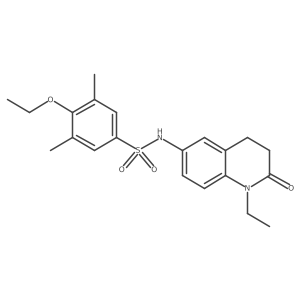 4-ethoxy-N-(1-ethyl-2-oxo-1,2,3,4-tetrahydroquinolin-6-yl)-3,5-dimethylbenzenesulfonamide Structure