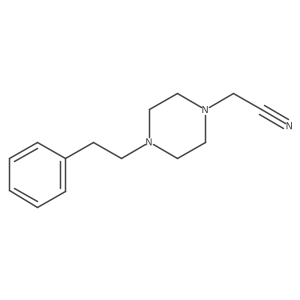 (4-Phenethyl-piperazin-1-yl)-acetonitrile Structure