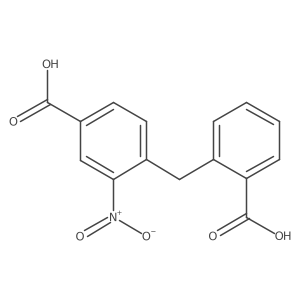 4-(2-Carboxy-benzyl)-3-nitro-benzoic acid Structure