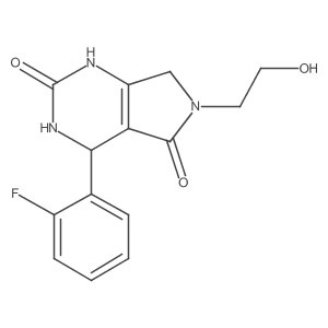 4-(2-fluorophenyl)-6-(2-hydroxyethyl)-3,4,6,7-tetrahydro-1H-pyrrolo[3,4-d]pyrimidine-2,5-dione Structure