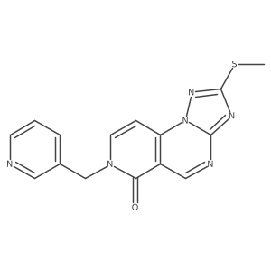 2-(methylsulfanyl)-7-(pyridin-3-ylmethyl)pyrido[3,4-e][1,2,4]triazolo[1,5-a]pyrimidin-6(7H)-one结构式