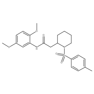 N-(2,5-dimethoxyphenyl)-2-(1-tosylpiperidin-2-yl)acetamide Structure