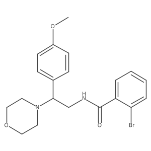 2-bromo-N-(2-(4-methoxyphenyl)-2-morpholinoethyl)benzamide结构式