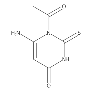 1-Acetyl-6-amino-2-thioxo-2,3-dihydropyrimidin-4(1H)-one Structure