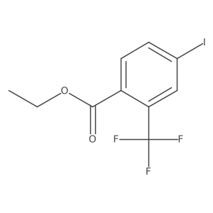 Ethyl 4-iodo-2-(trifluoromethyl)benzoate结构式