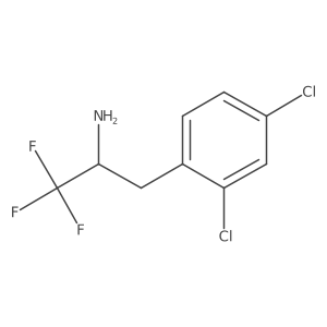 3-(2,4-Dichlorophenyl)-1,1,1-trifluoropropan-2-amine结构式