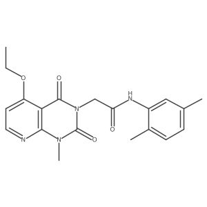 N-(2,5-dimethylphenyl)-2-(5-ethoxy-1-methyl-2,4-dioxopyrido[2,3-d]pyrimidin-3-yl)acetamide结构式