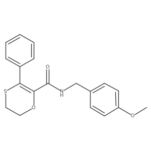 N-(4-methoxybenzyl)-3-phenyl-5,6-dihydro-1,4-oxathiine-2-carboxamide Structure