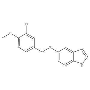 5-(3-Chloro-4-methoxy-benzyloxy)-1h-pyrrolo[2,3-b]pyridine结构式