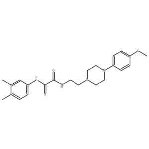 N1-(3,4-dimethylphenyl)-N2-(2-(4-(4-methoxyphenyl)piperazin-1-yl)ethyl)oxalamide结构式