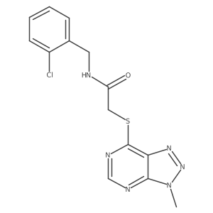 N-(2-chlorobenzyl)-2-((3-methyl-3H-[1,2,3]triazolo[4,5-d]pyrimidin-7-yl)thio)acetamide Structure