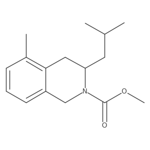 methyl 3-isobutyl-5-methyl-3,4-dihydroisoquinoline-2(1H)-carboxylate结构式