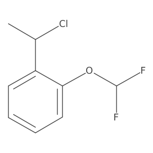 1-(1-Chloroethyl)-2-(difluoromethoxy)benzene结构式