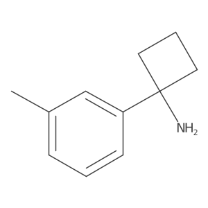 1-(3-Methylphenyl)cyclobutan-1-amine结构式