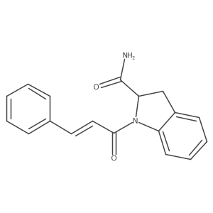 (Z)-1-(3-phenylacryloyl)indoline-2-carboxamide Structure