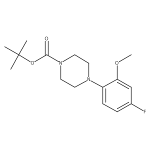 Tert-butyl 4-(4-fluoro-2-methoxyphenyl)piperazine-1-carboxylate结构式