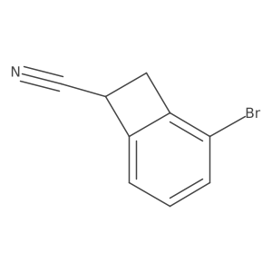 2-Bromobicyclo[4.2.0]octa-1,3,5-triene-7-carbonitrile结构式