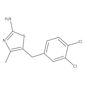 5-(3,4-Dichlorobenzyl)-4-methylthiazol-2-amine结构式