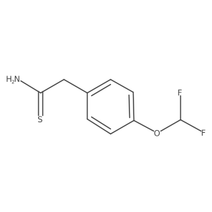 2-(4-(Difluoromethoxy)phenyl)ethanethioamide Structure
