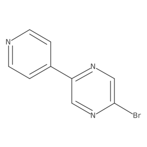 2-Bromo-5-(pyridin-4-YL)pyrazine结构式