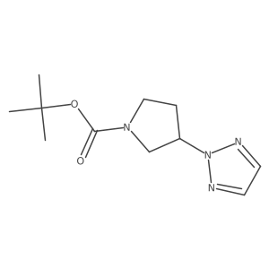 tert-butyl 3-(2H-1,2,3-triazol-2-yl)pyrrolidine-1-carboxylate结构式