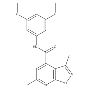 N-(3,5-dimethoxyphenyl)-3,6-dimethyl[1,2]oxazolo[5,4-b]pyridine-4-carboxamide结构式