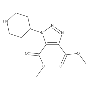 4,5-Dimethyl 1-(piperidin-4-yl)-1H-1,2,3-triazole-4,5-dicarboxylate Structure