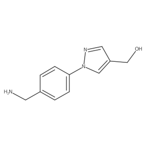1-[4-(Aminomethyl)phenyl]-1H-pyrazole-4-methanol Structure