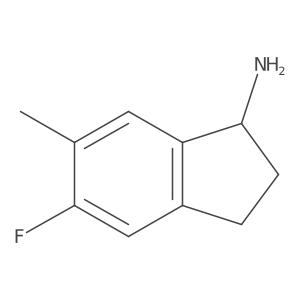 (S)-5-Fluoro-6-methyl-2,3-dihydro-1H-inden-1-amine Structure