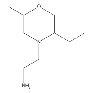 2-(5-Ethyl-2-methylmorpholin-4-yl)ethan-1-amine结构式