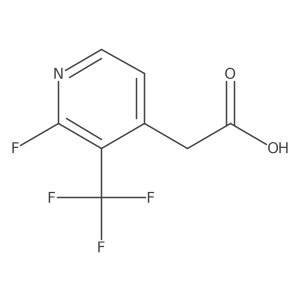 2-Fluoro-3-(trifluoromethyl)pyridine-4-acetic acid结构式