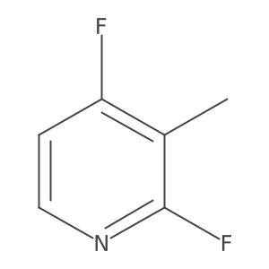 2,4-Difluoro-3-methylpyridine Structure