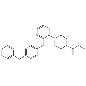 N-Methyl-1-[2-[4-(2-pyridinylamino)phenoxy]-3-pyridinyl]-4-piperidinecarboxamide Structure