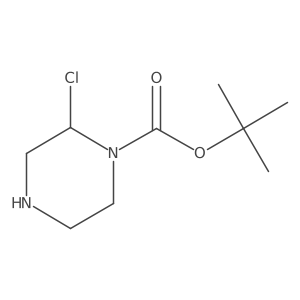 1,1-Dimethylethyl (2R)-2-chloro-1-piperazinecarboxylate Structure